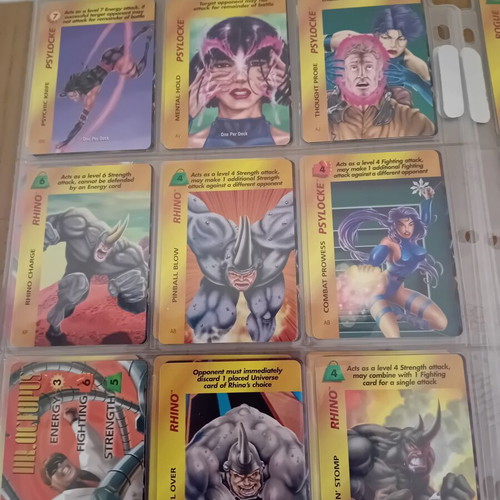 Vintage Marvel Overpower Trading Cards set of 36, new