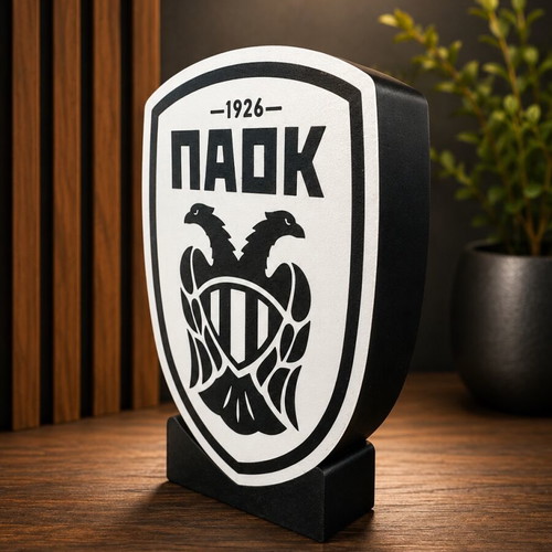 PAOK 3D lamp decorative logo custom made