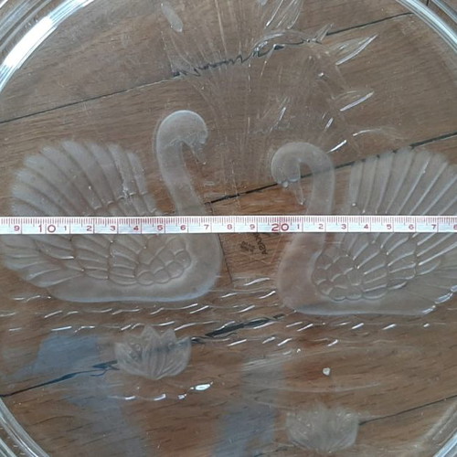 Mikasa serving trays 2 pieces, vintage crystal