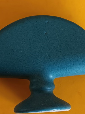 Ceramic napkin holder like new, blue matte