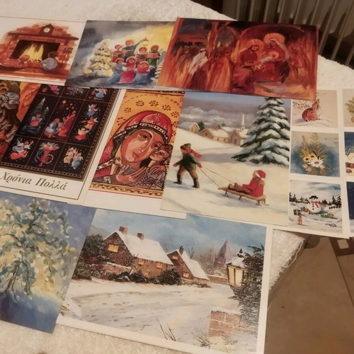 Christmas collectible cards new, pack of 9+6