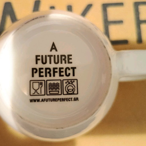 Mug from the "A future perfect" collection like new, ceramic
