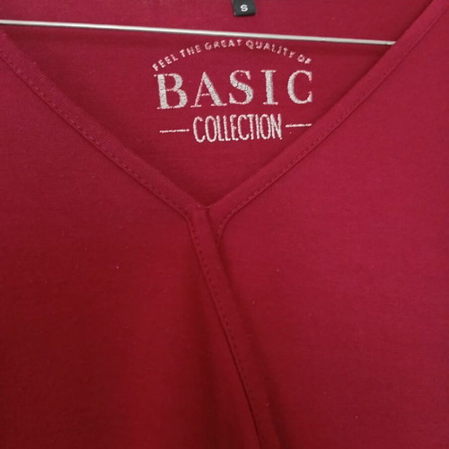 Basic Collection burgundy blouse 3/4 sleeve small used