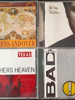 Rock CD pack of 4 new by Texas, Troggs, Phil Collins, Bad Company