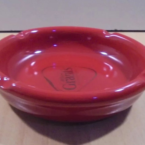 Grant's Scotch Whisky old promotional round ceramic ashtray used