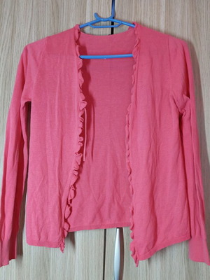 Women's thin cardigan pink like new, size M
