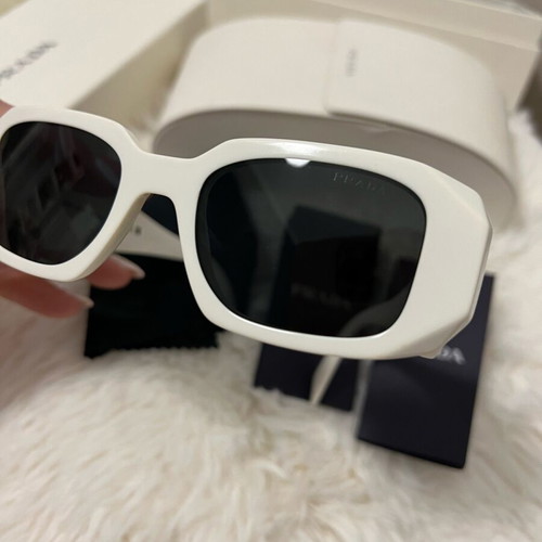 Prada sunglasses white like new