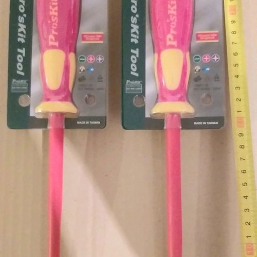 Pro's Kit screwdriver set new, flat and cross head