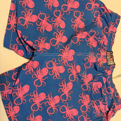 MC2 Saint Barth men's swim shorts, blue and pink