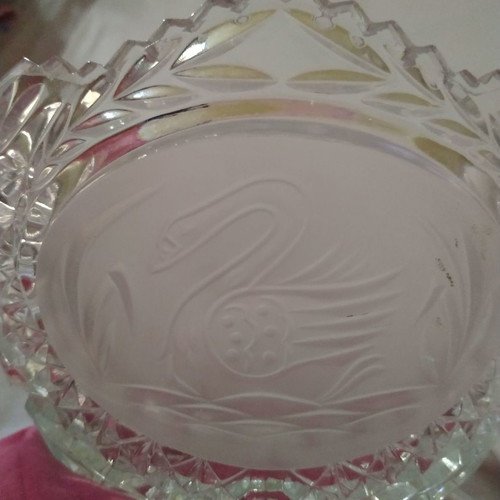 Crystal fruit bowl used