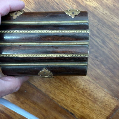 Decorative wooden jewelry box with velvet lining handmade vintage like new