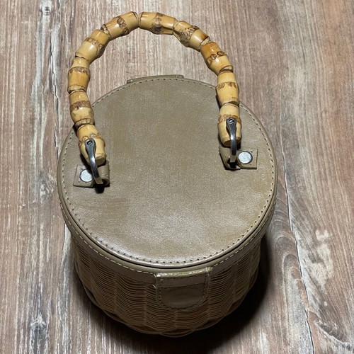Handbag basket used, beige