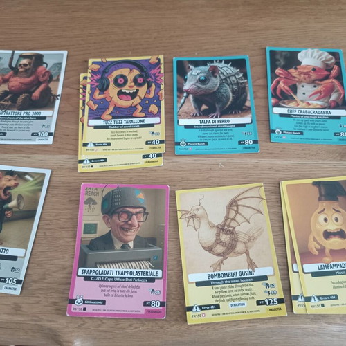 Brainrot cards like new, numbers 6, 19, 32, 33, 49, 61, 62, 63, 67, 72, 86, 89, 96, 97, 98, 99, 104, 108, 123, 127, 131, 138