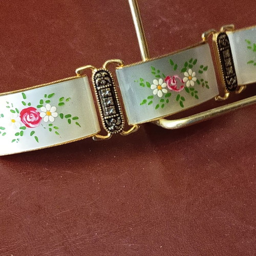 Bracelet No.3 handmade with golden details, like new
