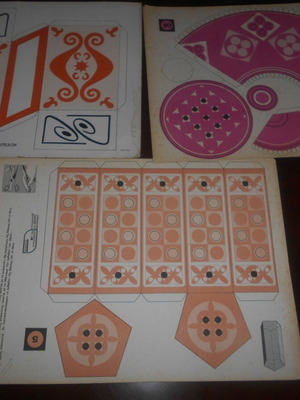 Paper cutouts used, pack of 3, Karagiannis and Rekou editions 1960