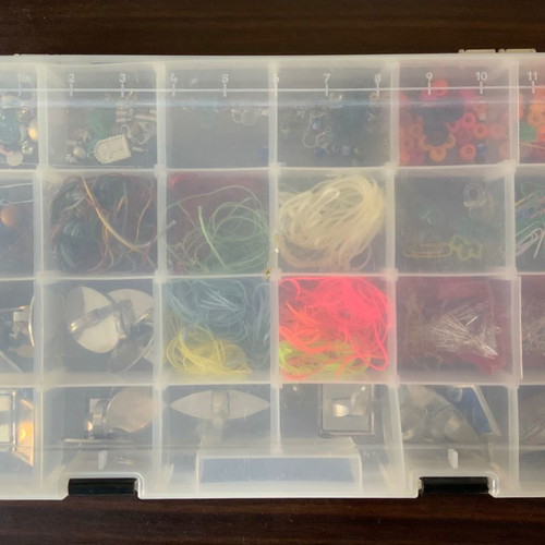 Jewelry materials case used