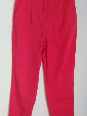 Zara fabric pants pink like new, mom fit, size XS
