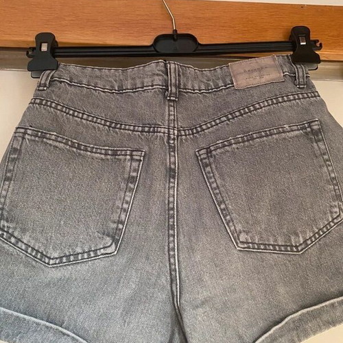 Bershka denim shorts, grey, size S