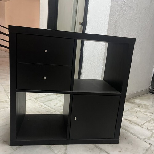 KALLAX shelving unit like new with drawers and cabinet