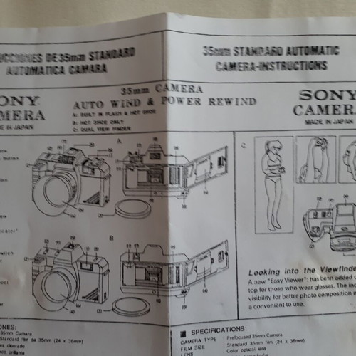Sony camera new with case