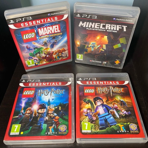 PS3 games used, Lego Harry Potter, Marvel, Minecraft