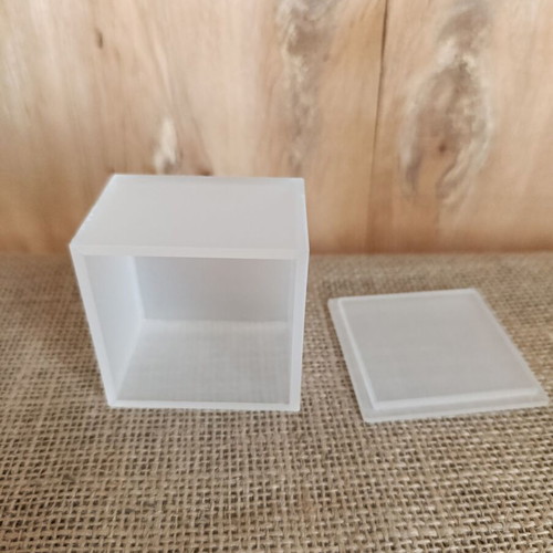 Jewelry display cube stand made of plexiglass like new