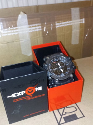 Army watch Exponi new, black unisex