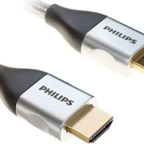 Philips HDMI 2.0 Braided Cable HDMI male - HDMI male 3m Γκρι SWV3453S/10