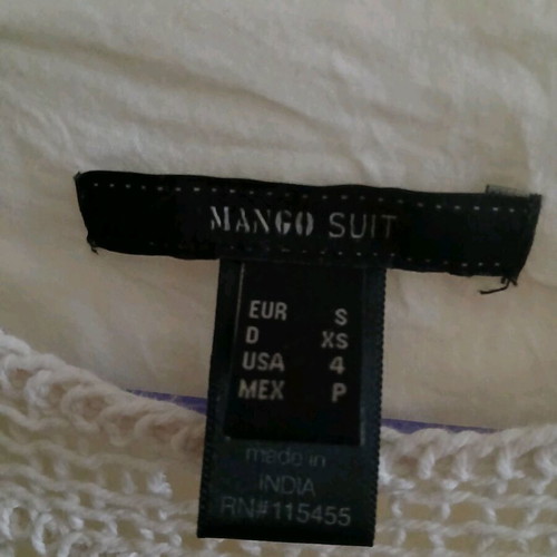 Mango broderie dress, ecru, cotton fabric