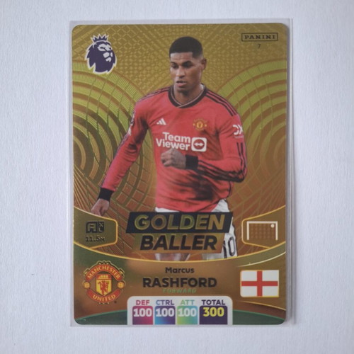 Panini Adrenalyn XL Premier League 2024 Marcus Rashford Golden Baller card new