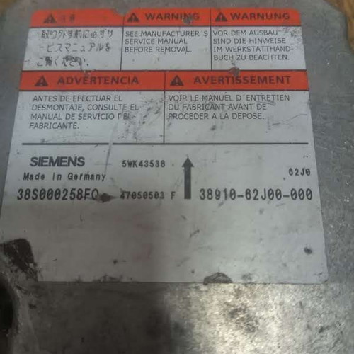 Airbag module Suzuki Swift used, 3891062J00, 5wk43538