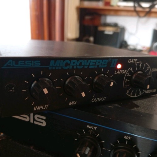 Alesis Microverb II vintage reverb processor used without power supply