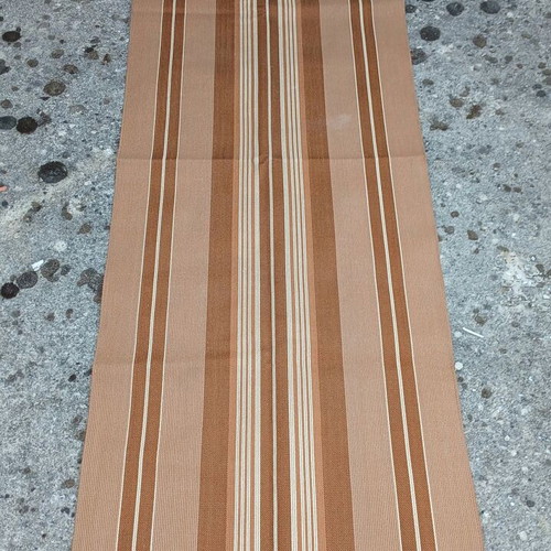 Brown striped runner rug like new, 2m x 0.67m
