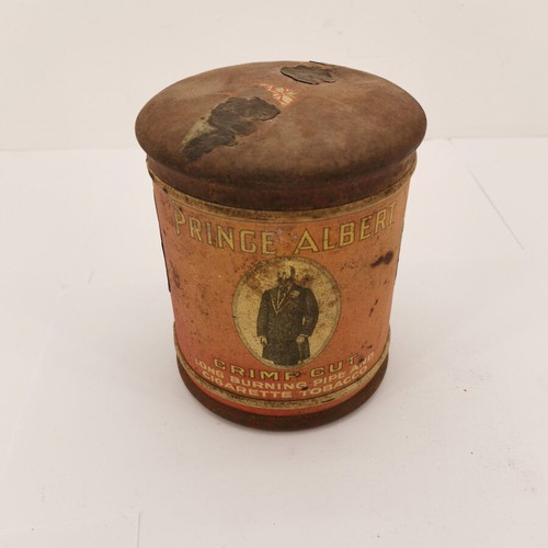 Prince Albert metal box used, 1960s vintage