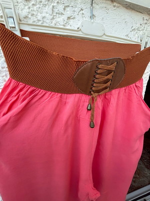 Women's pants used, wide coral, size S/M