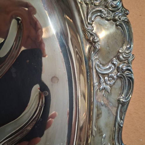 Metal tray used with decorative engravings 43×32 cm