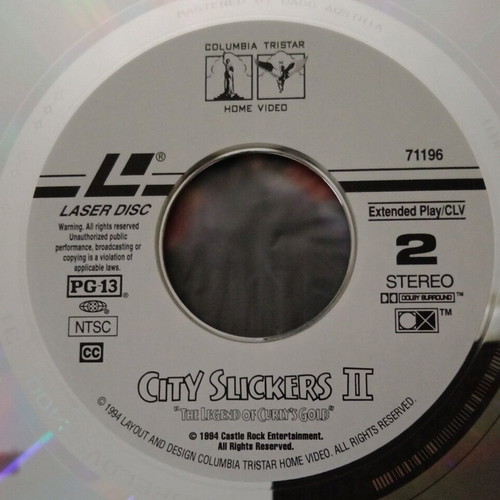 City Slickers II The Legend of Curly's Gold LaserDisc like new, comedy