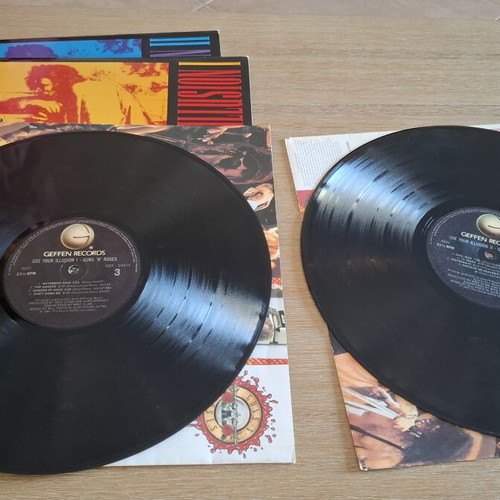 Guns N' Roses Use Your Illusion I & II 2x 2LP vinyl Greek edition 1991
