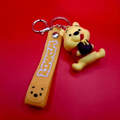 Winnie keychain new, yellow