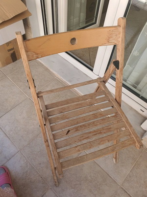 IKEA FRÖSVI wooden folding chair used