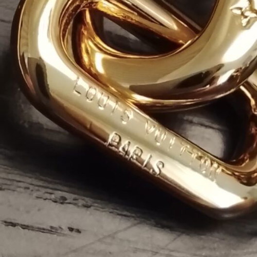 Louis Vuitton Smooth Epi Earrings gold tone, new