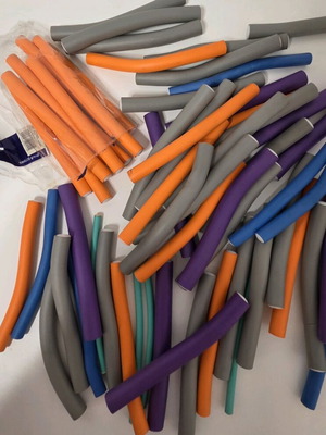 Flexi rods hair styling new, 63 pieces various sizes