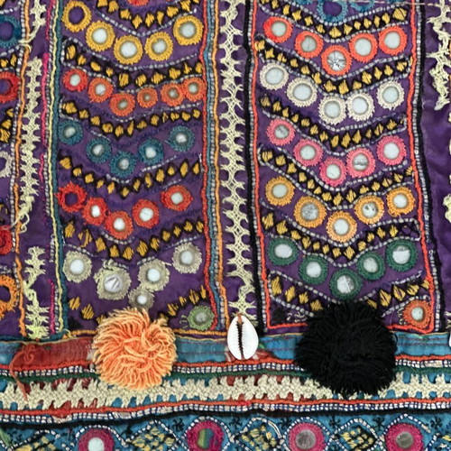 Boho Ethnic Crossbody Bag and Clutch with Embroidery like new