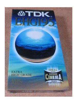TDK VHS Extra High Grade 195 minutes new, sealed