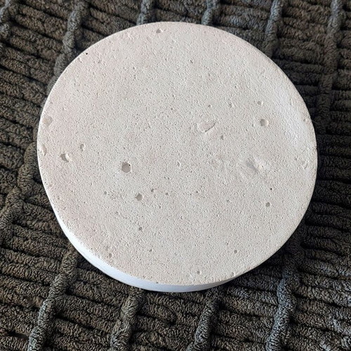 Handmade white concrete decorative piece, minimal decor base for air plants