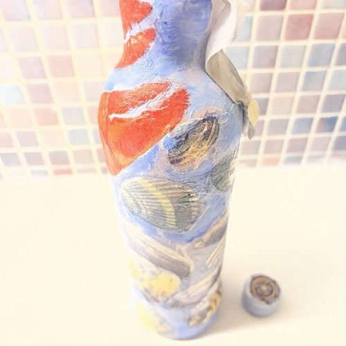 Handpainted Empty Bottle like new