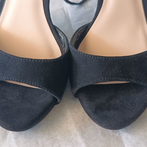 Guess Amee women's high-heeled sandals size 39 new black animal print