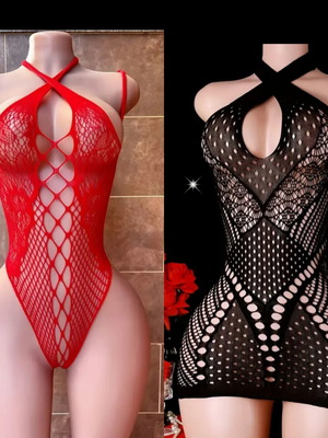 Sexy lingerie set of 2 pieces, new, black and red