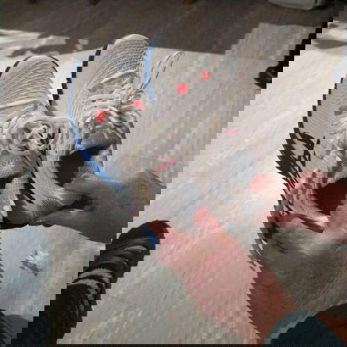 Παπούτσια τένις Asics Womens Solution Speed FF 2 38 σαν καινούργια, άσπρα/μπλε