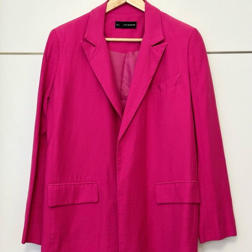 Sfera fuchsia jacket with belt like new